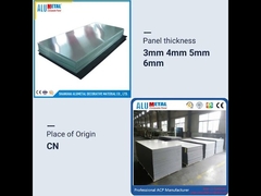 Metal Aluminium Composite Cladding Panels Fireproof Facade Decorations