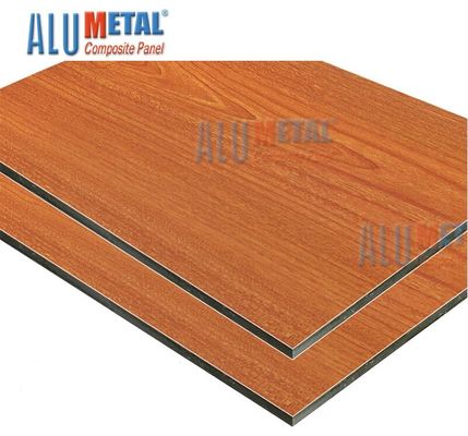 1500 X 4000mm 나노 코팅 목재 본드 알루미늄 복합 패널 6mm