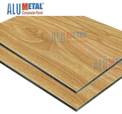 1500 X 4000mm 나노 코팅 목재 본드 알루미늄 복합 패널 6mm