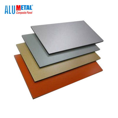 1220x2440mm 솔질된 PVDF 알루미늄 복합 패널 시트 5mm AA1100