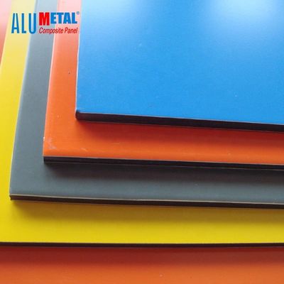 4mm 1250mm 플라스틱 알루미늄 복합 시트 재료 패널 스펙트럼 AA3003