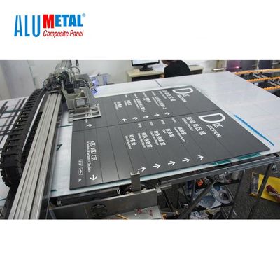 1500mm 흰색 4mm PE 알루미늄 복합 패널 외관 UV 인쇄