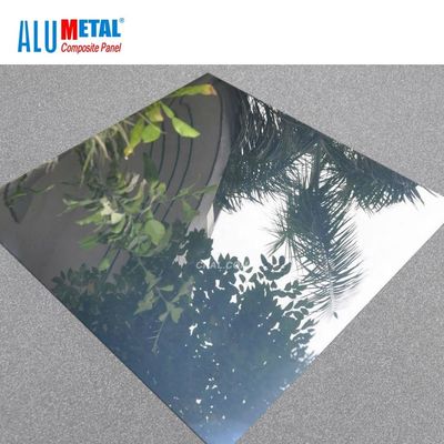 LDPE 핵심 AA3003 거울 알루미늄 합성 패널 Acp 장 구부리는 2440mm B1 FR