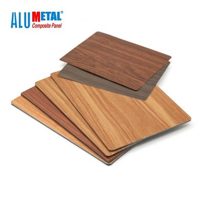 5mm AA3003 나무로 되는 알루미늄 합성 패널 4x8 장 거울 표면