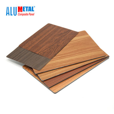 5mm AA3003 나무로 되는 알루미늄 합성 패널 4x8 장 거울 표면