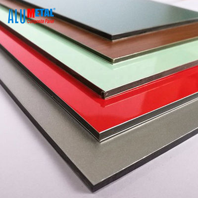 1500x5000 Mm 금속 복합 패널 소재 벽면 6mm FEVE