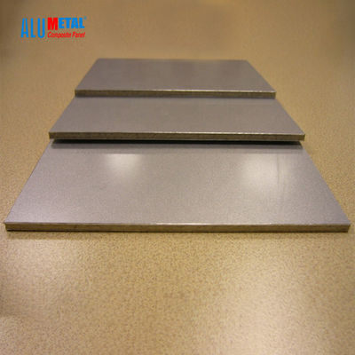 6mm PVDF 2000mm 알루미늄 합성 패널 분할 레인스크린 클래딩 솔질된 표면