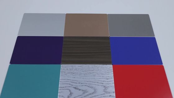 0.50mm B1 건축 내화성이 있는 알루미늄 합성 패널 3000mm PVDF 코팅