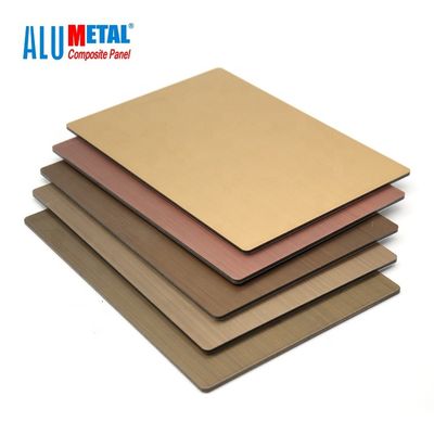 3mm 강철 PVDF Acm 알루미늄 합성 패널 구리 Nacreous 1250mm