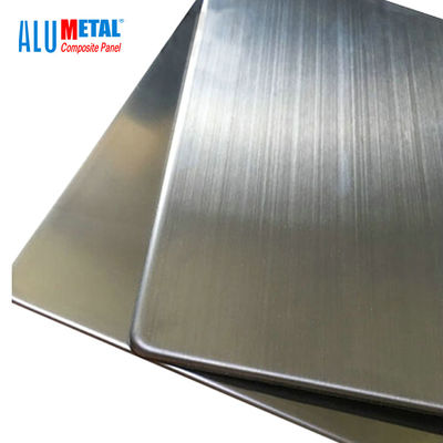 1000MM PE 장식적인 알루미늄 합성 클래딩 패널 장 스테인리스 6mm FEVE