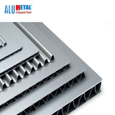 녹색 A2 내화성이 있는 알루미늄 물결 모양 패널 3mm PVDF Acp 장 1100 합금