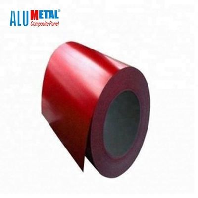 착색된 8011 2500MM 입히는 알루미늄 코일 PVC 입히는 알루미늄 손질 코일 0.06MM