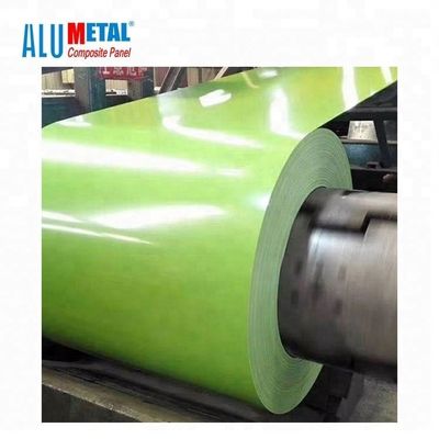 착색된 8011 2500MM 입히는 알루미늄 코일 PVC 입히는 알루미늄 손질 코일 0.06MM