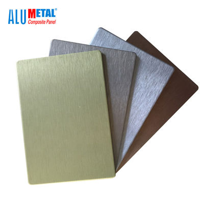 0.15mm 6mm 솔질된 알루미늄 합성 패널 합금 장 1250x2440mm PE 핵심