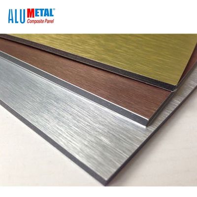 3MM 얇은 솔질된 알루미늄 합성 패널 판금 1570MM AA1100
