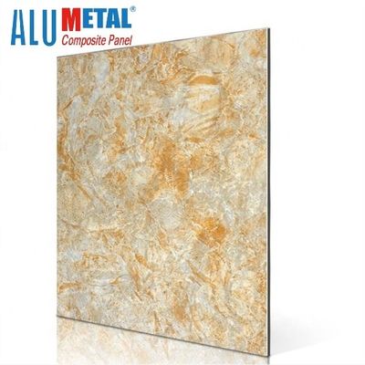 Nacreous Crossbond 대리석 알루미늄 합성 패널 0.05mm 5800mm 정전기 방지