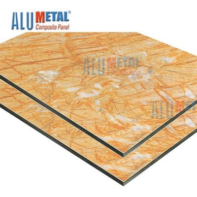 대리석 LDPE 0.70mm PE 알루미늄 합성 패널 시트 Acp 벽 클래딩 Nano 2440mm