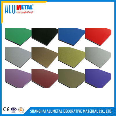 알루메탈 ACP PVDF 알루미늄 복합패널 반대 정전기 방화