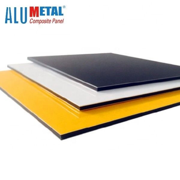 0.4MM 1250mm 불 정격 알루미늄 합성 패널 PE에 의하여 그려지는 까만 Acp 장 AA3003