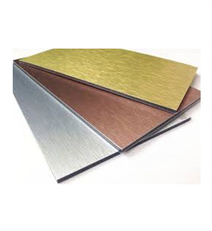 0.15mm 6mm 솔질된 알루미늄 합성 패널 합금 장 1250x2440mm PE 핵심