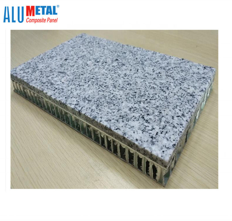 25mm 돌 벌집 패널 4x8 외부 내부 0.12mm 목제 마감 알루미늄 합성 패널